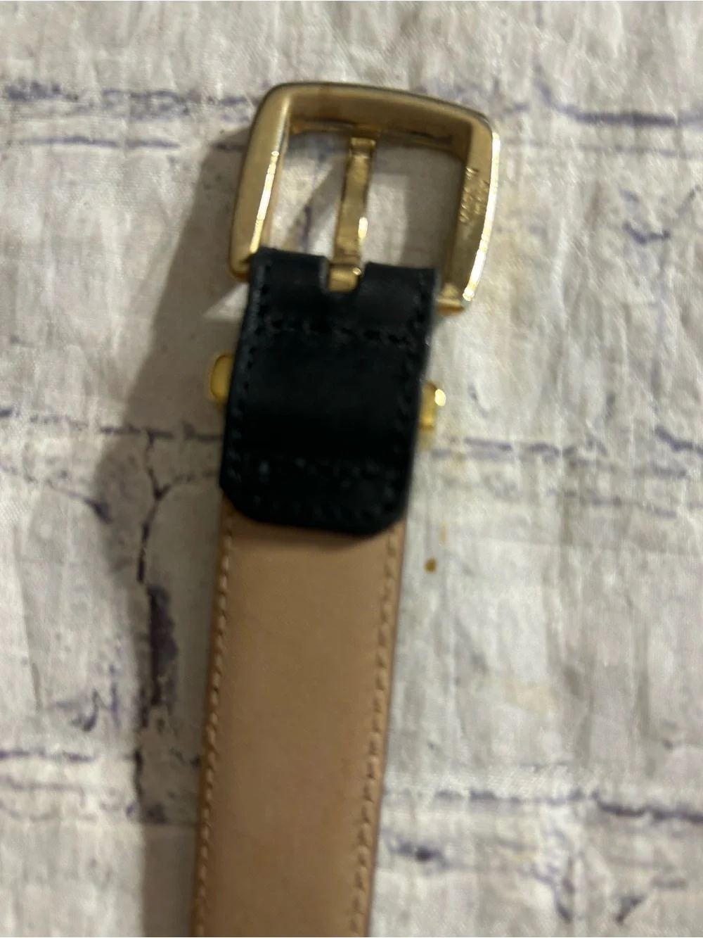 TALBOTS BLACK LEATHER ITALY & USA MADE CLASSIC CHIC BELTS SIZE MEDIUM